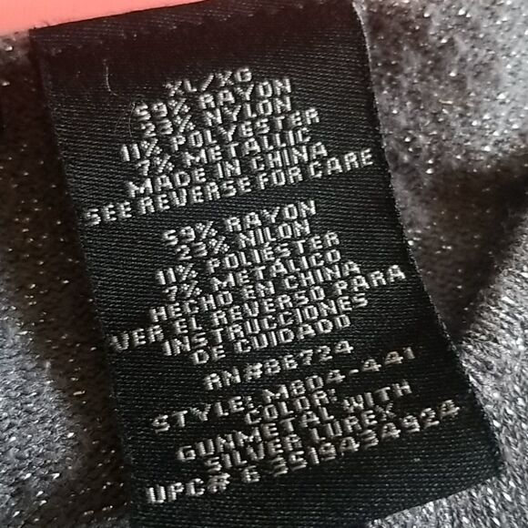 Ramsey Sparkly Metallic Top. Size XL - Picture 10 of 12